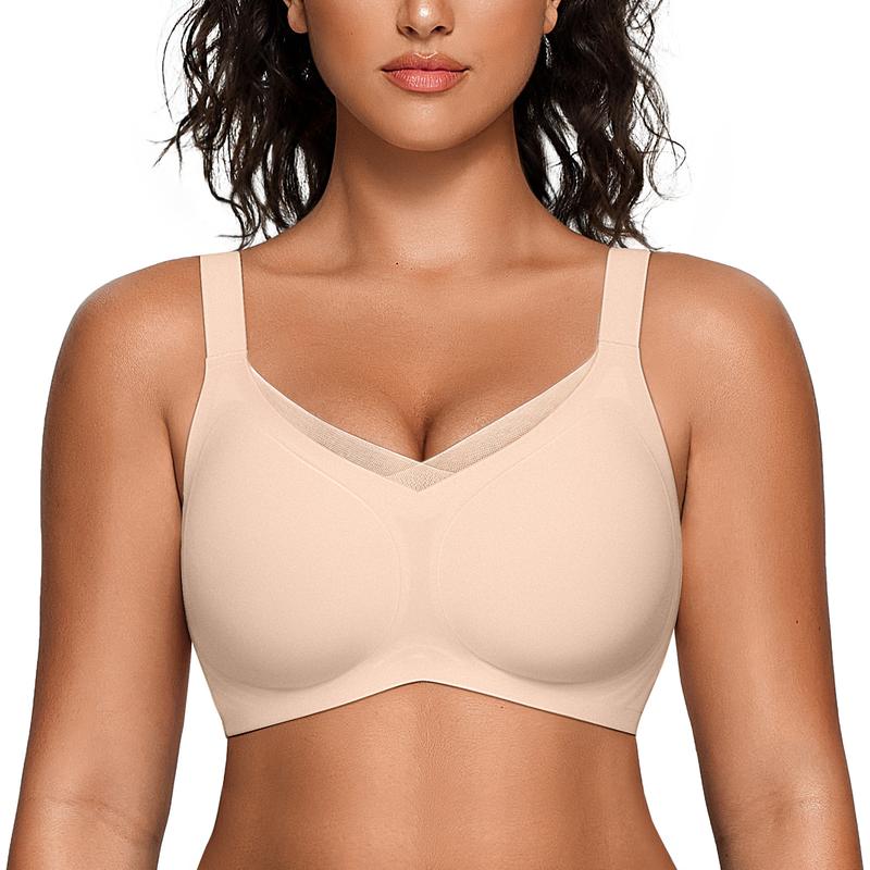 Comfortable Bralette Supportive Tshirt Bra No Underwire Seamless Push up Everyday Bras
